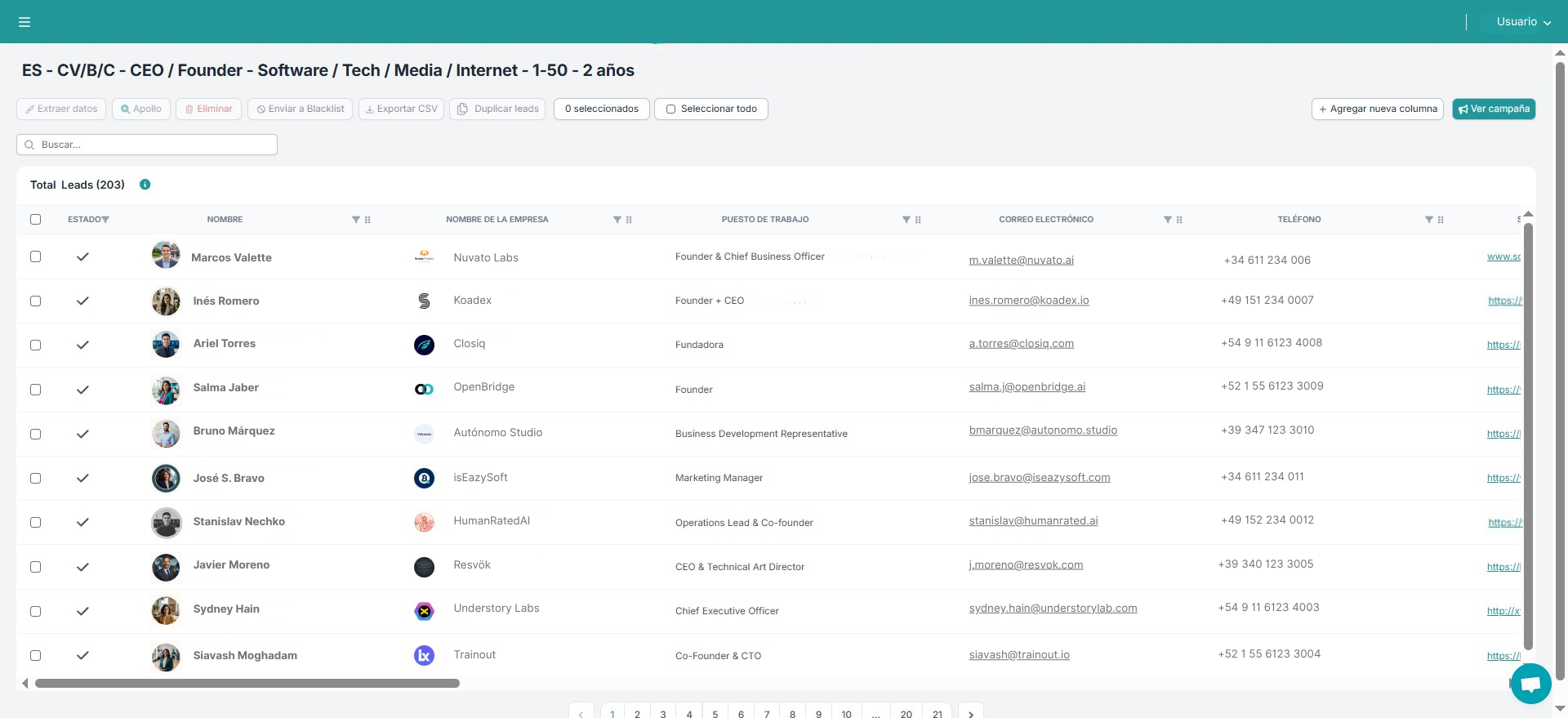 Automatización de campañas en Synapsale